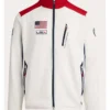 Winter Olympics Team USA 2026 White Track Jacket
