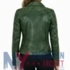 Women's Leather Biker Distressed Bomber Jacket