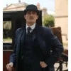 Young Sherlock Max Irons Black Wool Coat
