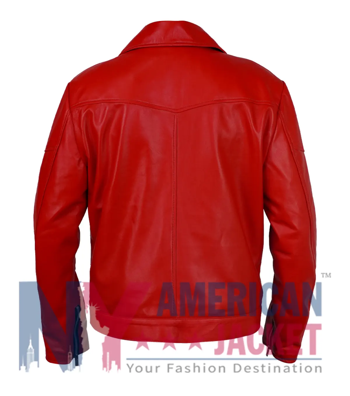 2026 Paris Chris Brown Red Leather Jacket