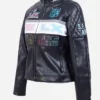2026 San Francisco Bay Area NFL Super Bowl LX 60 Black Moto Leather Jacket For Sale 