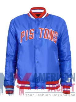 90’s NBA Starter Detroit Pistons Blue Jacket