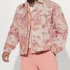 American Idol S24 Trew The Star Pink Tapestry Trucker Jacket