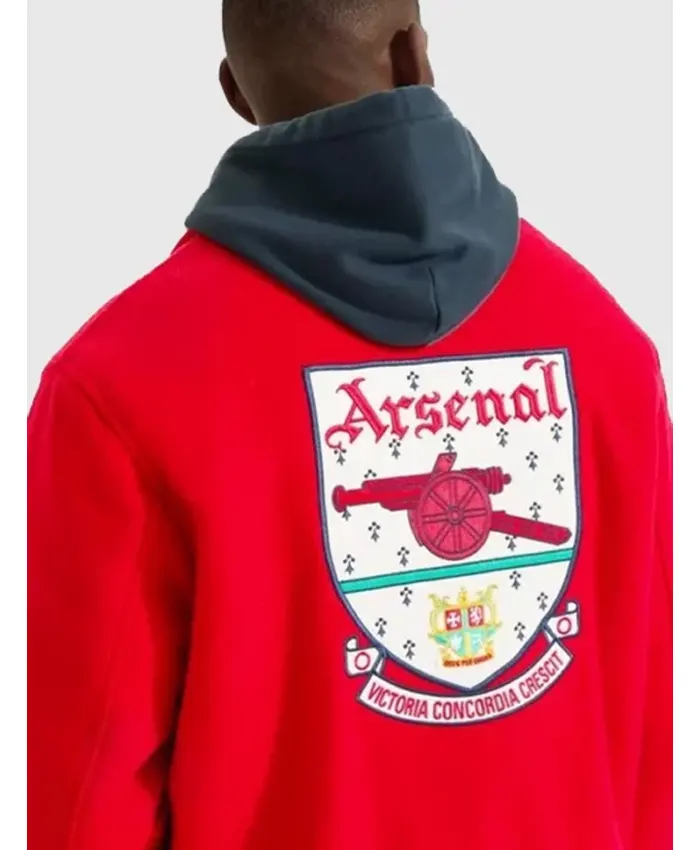 Arsenal Essentials Red Varsity Jacket
