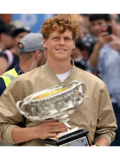 Australian Open 2026 Jannik Sinner Beige Jacket