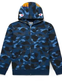 BAPE ABC Camo Shark Dark Blue Jacket