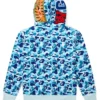 BAPE ABC Camo Shark Hooded Light Blue Jacket