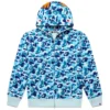 BAPE ABC Camo Shark Light Blue Hooded Jacket