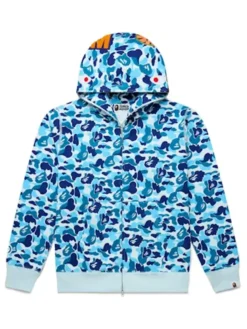 BAPE ABC Camo Shark Light Blue Hooded Jacket