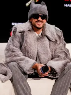 Bad Bunny Super Bowl LX Halftime Show Fur Coat