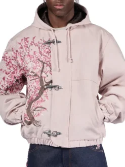 Blossom Pink Fleece Workwear Jacket