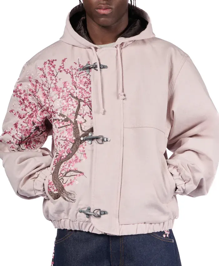 Blossom Pink Fleece Workwear Jacket