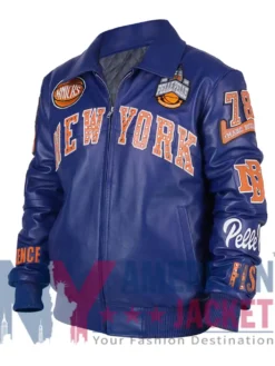 Blue All Star Pelle Pelle x New York Jacket