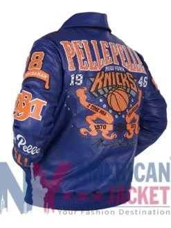 Blue Pelle Pelle All Star x New York Jacket