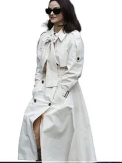 Camila Mendes Cream Trench Coat