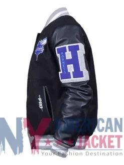 Charlotte Black Hornets Wool Varsity Jacket