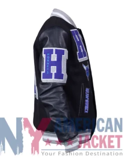 Charlotte Black Wool Hornets Varsity Jacket