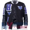 Charlotte Hornets Black Wool Varsity Jacket