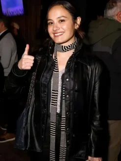 Chase Sui 2026 Black Leather Jacket