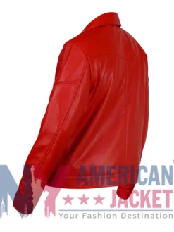 Chris Brown 2026 Red Paris Leather Jacket