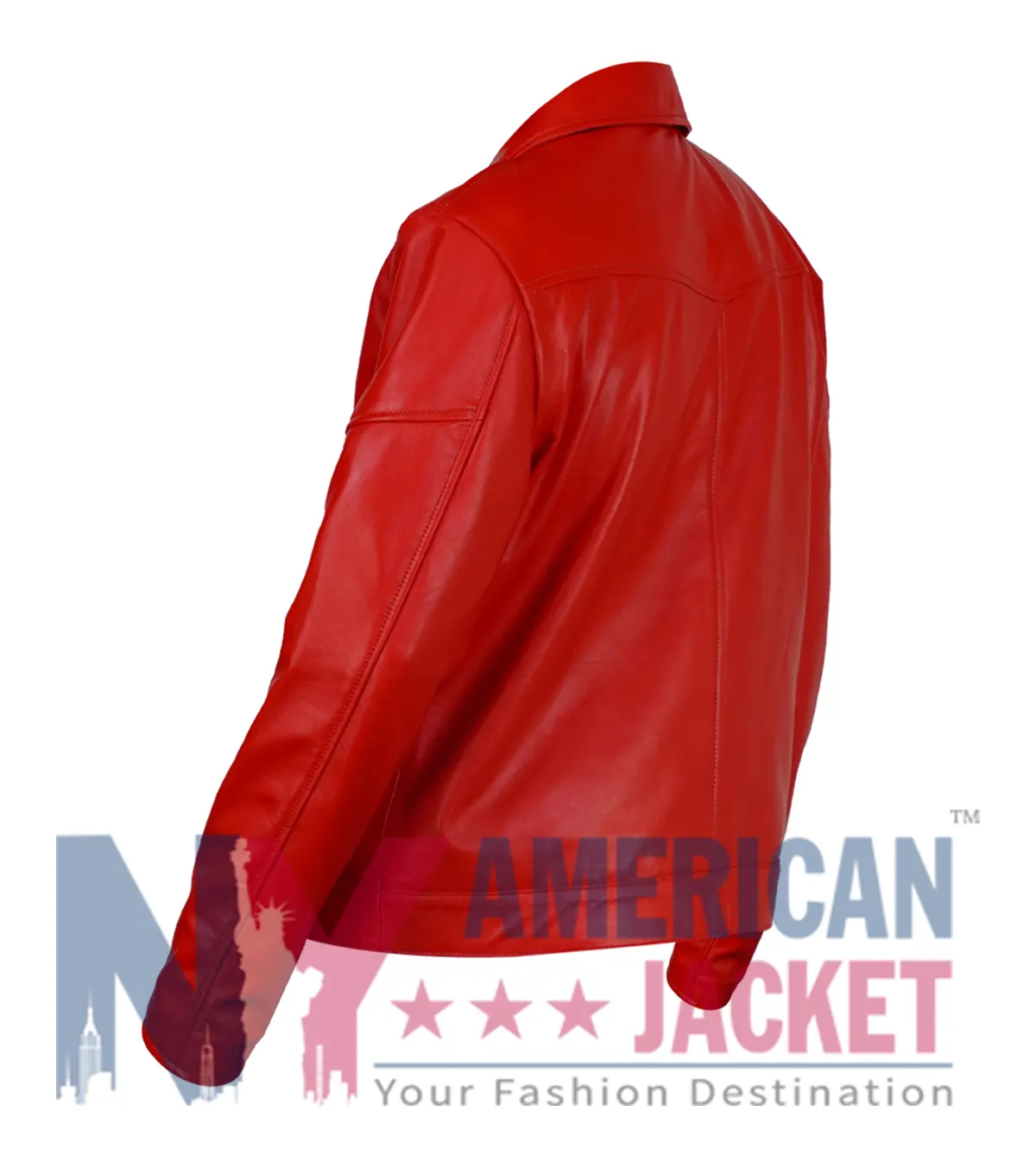 Chris Brown 2026 Red Paris Leather Jacket