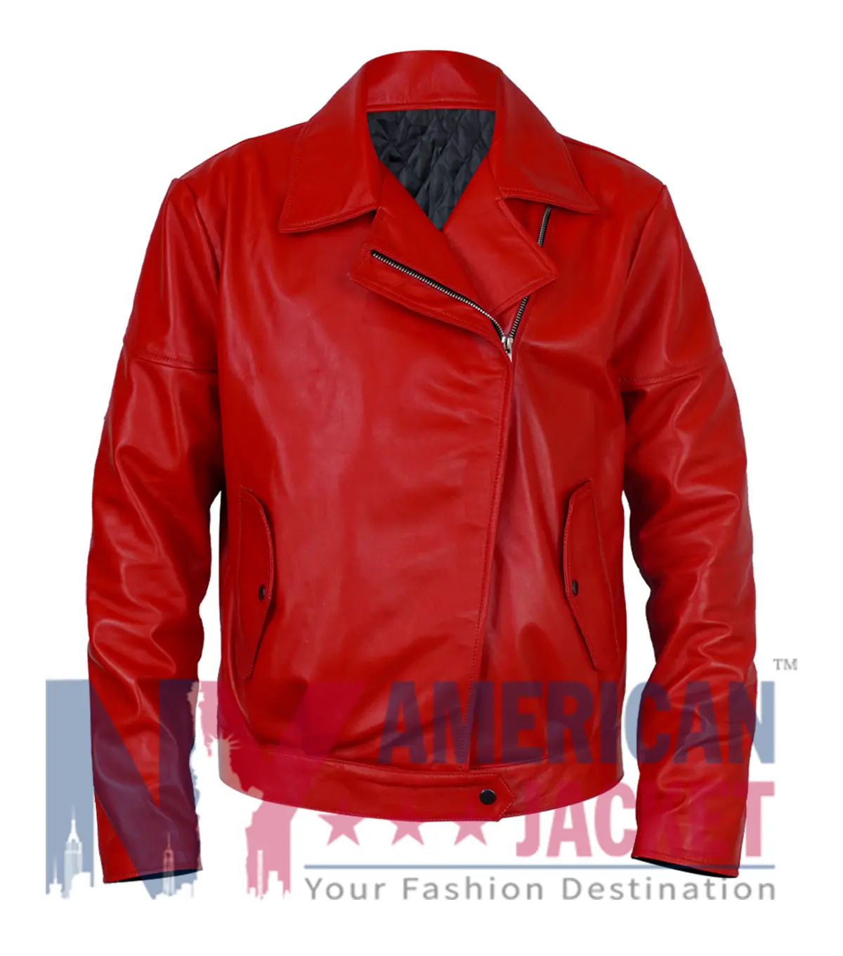 Chris Brown Paris 2026 Red Leather Jacket
