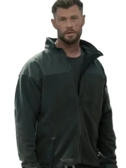 Chris Hemsworth Extraction 2 Grey Jacket