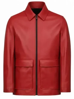 Classic Red Leather Jacket