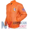 Denver Super Bowl Broncos Orange Satin Jacket