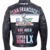 Dhar Mann Super Bowl LX 2026 Moto Black Leather Jacket For Sale