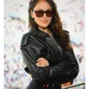 Eiza Gonzalez super bowl 2026 jacket