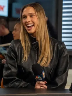Emma Pritchard Black Leather Jacket