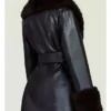 Erin Andrews NFC Championship Game Brown Faux Fur Coat