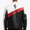 Ferrari Racing F1 Leather Jacket Streetwear