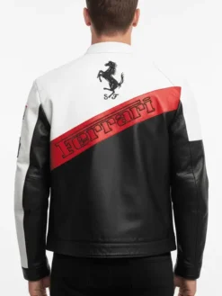 Ferrari Racing F1 Leather Jacket Streetwear