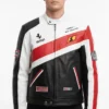 Ferrari Racing F1 Streetwear Leather Jacket