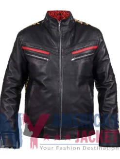 Final Fantasy VII Remake Leather Leslie Kyle Black Jacket