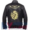 Final Fantasy VII Remake Leslie Kyle Leather Black Jacket