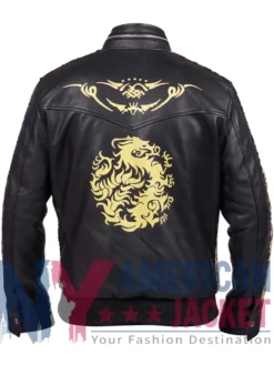 Final Fantasy VII Remake Leslie Kyle Leather Black Jacket