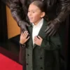 GRAMMY Awards Aeko Catori Green Coat