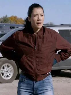 Hanako Greensmith Chicago Fire S14 Maroon Jacket