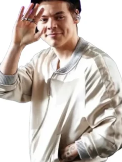 Harry Style Metallic Satin Jacket