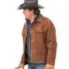 Heartland Chris Potter Brown Suede Jacket
