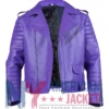 Hurts Jalen Leather Purple Jacket