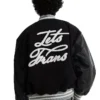 Iets Frans Logo Varsity Black Jacket For Sale