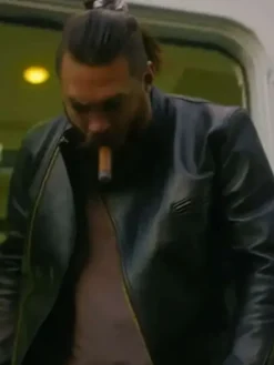 Jason Momoa Supergirl Black Leather Jacket