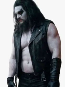 Jason Momoa Supergirl Leather Biker Vest