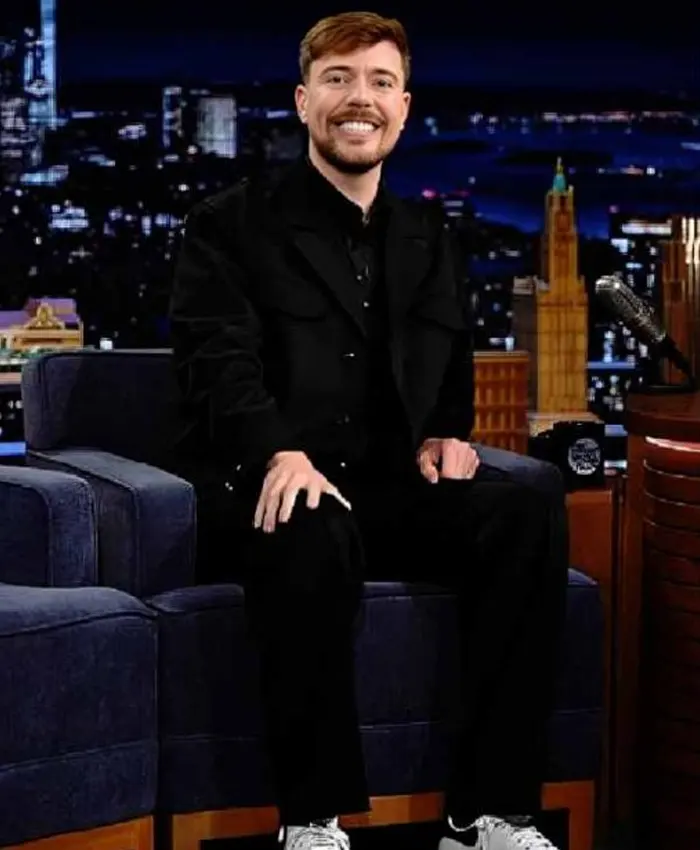 Jimmy Fallon Show MrBeast Black Jacket