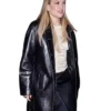 Kate Hudson NYC 2026 Black Leather Coat