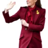 Kate Middleton Burgundy Coat